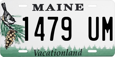 ME license plate 1479UM