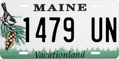 ME license plate 1479UN