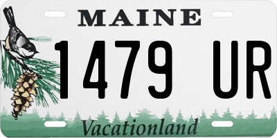 ME license plate 1479UR