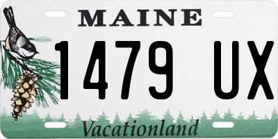 ME license plate 1479UX