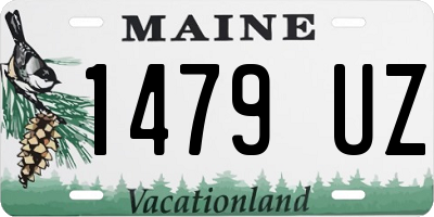 ME license plate 1479UZ