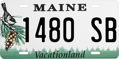ME license plate 1480SB