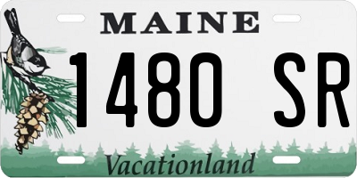 ME license plate 1480SR