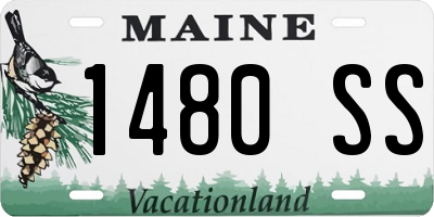 ME license plate 1480SS