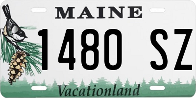 ME license plate 1480SZ