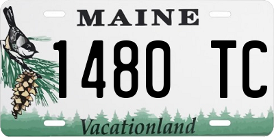 ME license plate 1480TC