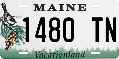 ME license plate 1480TN