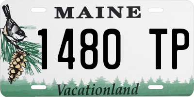 ME license plate 1480TP