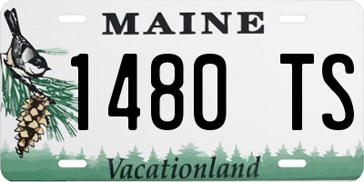 ME license plate 1480TS