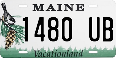 ME license plate 1480UB