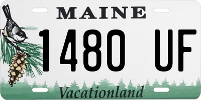 ME license plate 1480UF