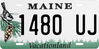 ME license plate 1480UJ