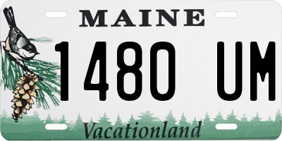 ME license plate 1480UM