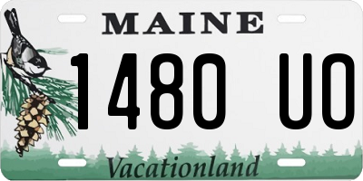 ME license plate 1480UO