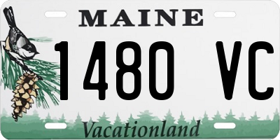 ME license plate 1480VC
