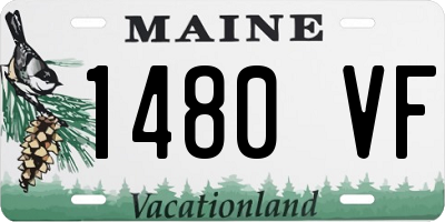 ME license plate 1480VF