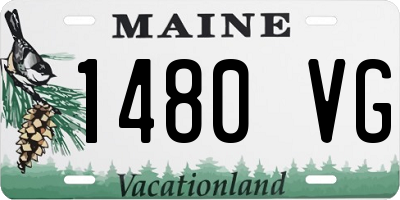 ME license plate 1480VG