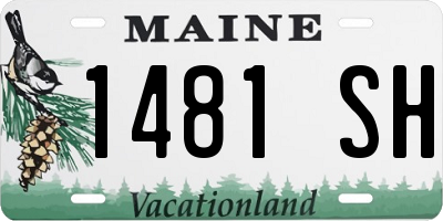 ME license plate 1481SH