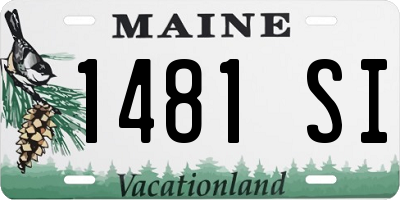 ME license plate 1481SI