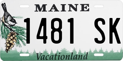 ME license plate 1481SK