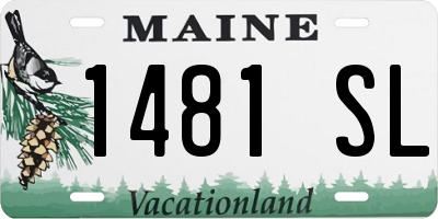 ME license plate 1481SL