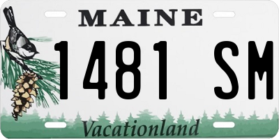 ME license plate 1481SM