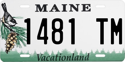 ME license plate 1481TM