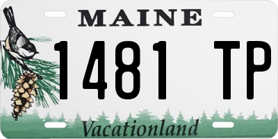 ME license plate 1481TP