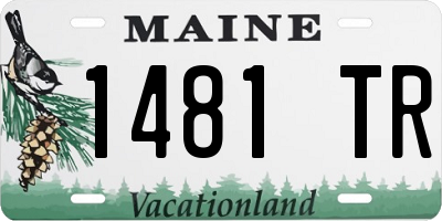ME license plate 1481TR