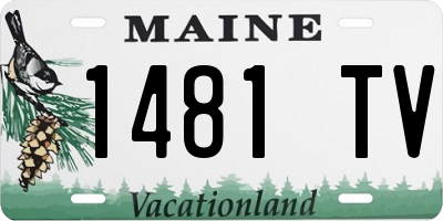 ME license plate 1481TV