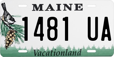 ME license plate 1481UA