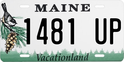 ME license plate 1481UP