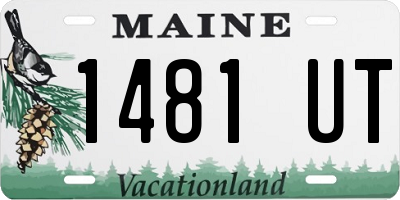 ME license plate 1481UT