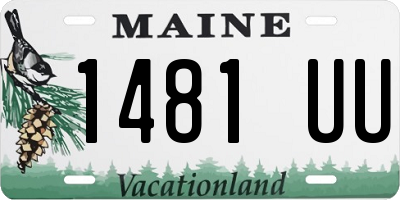 ME license plate 1481UU