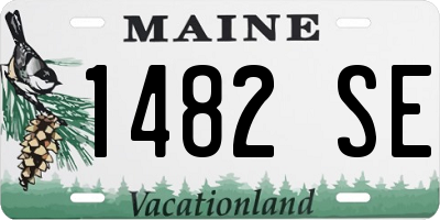 ME license plate 1482SE
