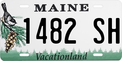 ME license plate 1482SH