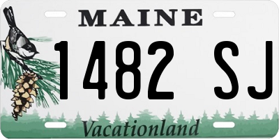 ME license plate 1482SJ