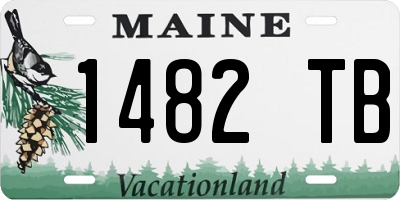 ME license plate 1482TB