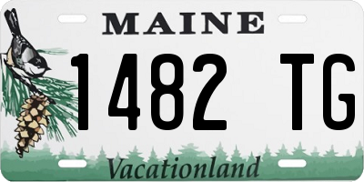 ME license plate 1482TG