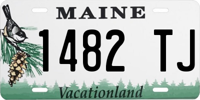 ME license plate 1482TJ