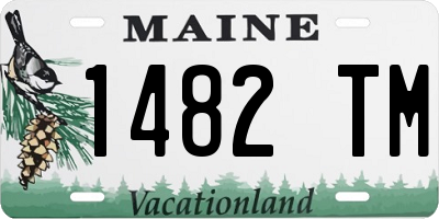 ME license plate 1482TM