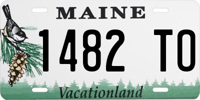 ME license plate 1482TO