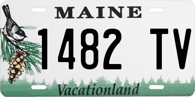 ME license plate 1482TV