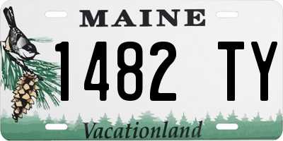 ME license plate 1482TY