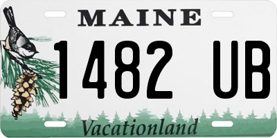 ME license plate 1482UB