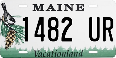 ME license plate 1482UR