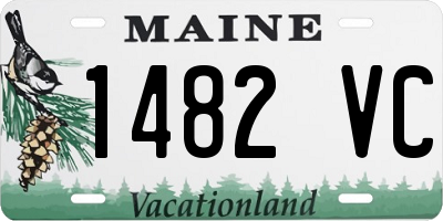ME license plate 1482VC
