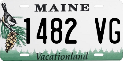 ME license plate 1482VG