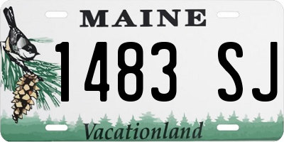 ME license plate 1483SJ