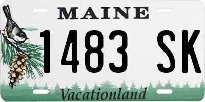 ME license plate 1483SK